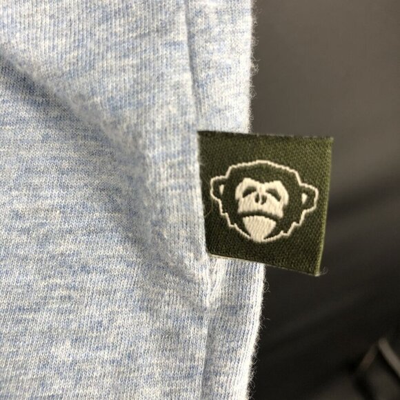 Howler Bros Men's Rookery Palm Tree Polo Shirt M Blue Heather Cotton Surf - Picture 4 of 9